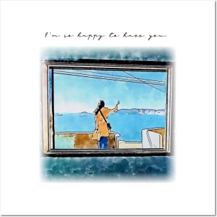 I'm so happy to have you.(watercolor painting) Posters and Art